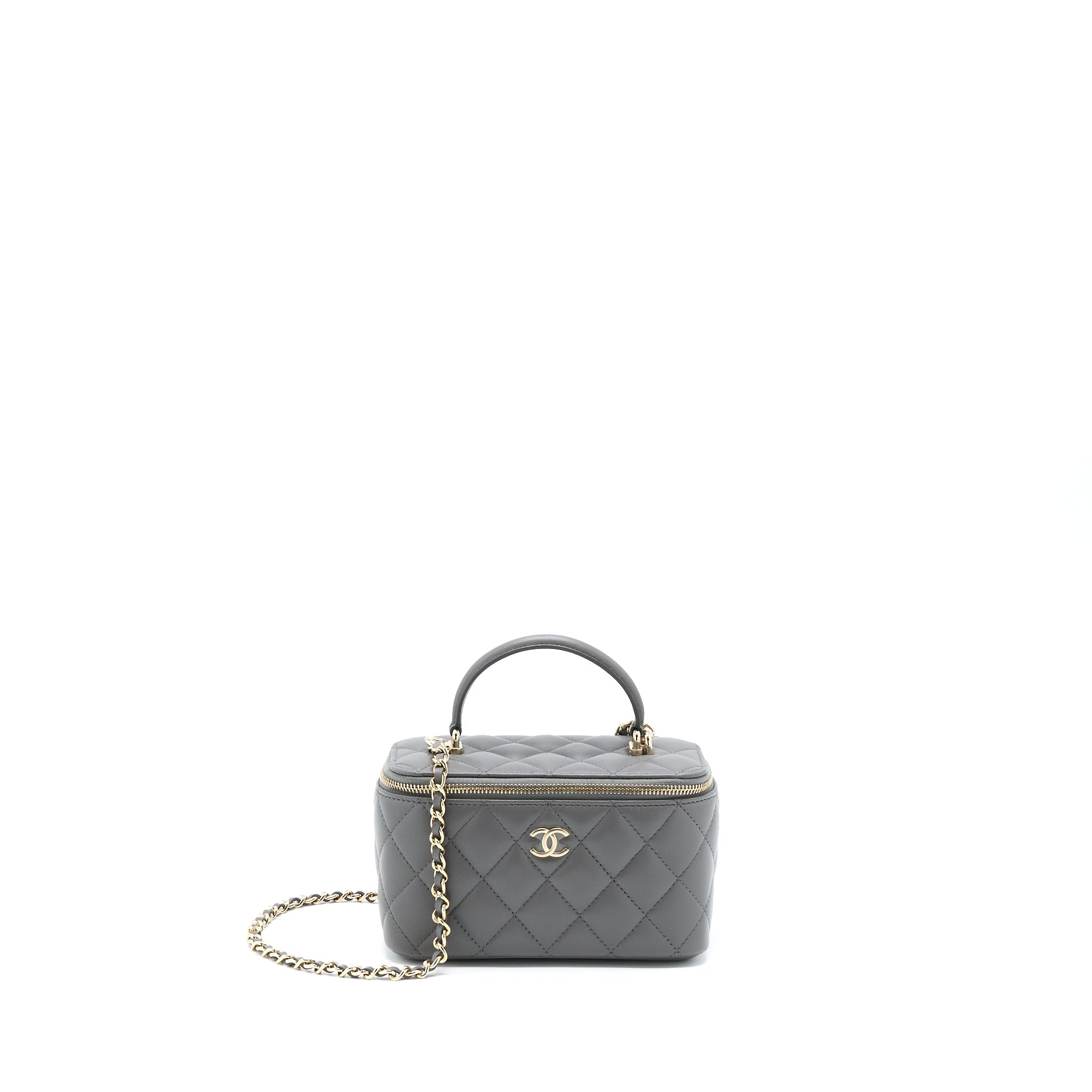 chanel-22a-top-handle-long-vanity-with-chain-lambskin-grey-lghw
