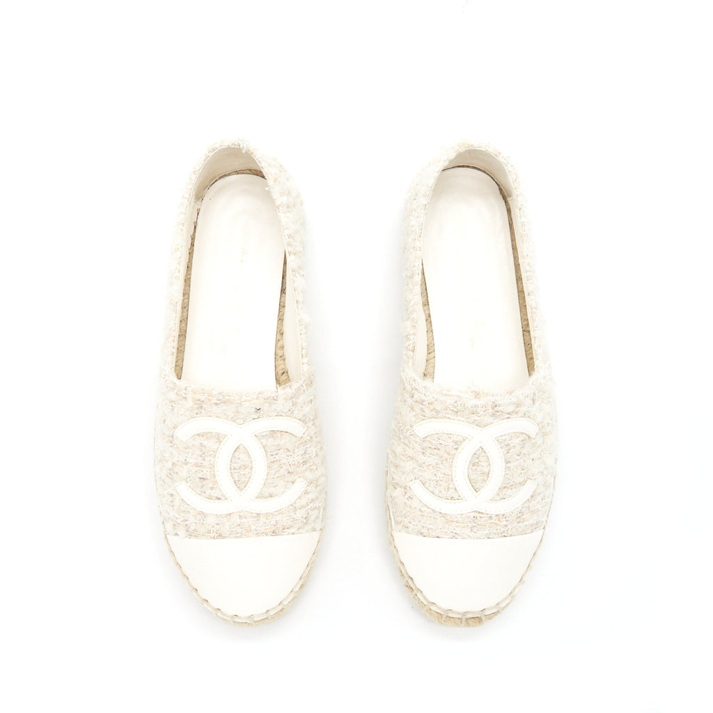 chanel-size-35-tweed-espadrilles-white
