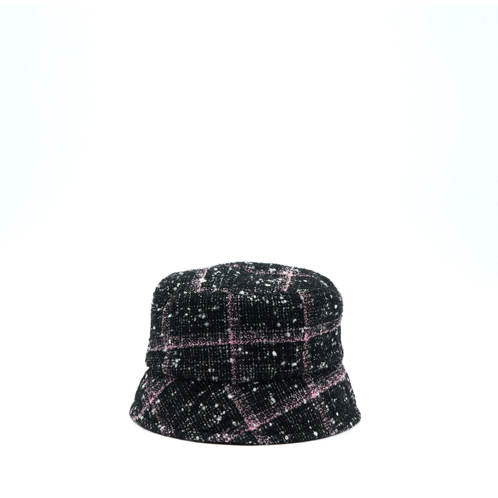 chanel-size-m-bucket-hat-tweed-black-pink-ecru