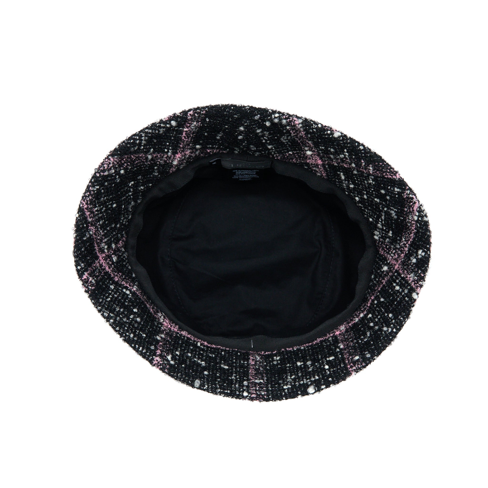 chanel-size-m-bucket-hat-tweed-black-pink-ecru