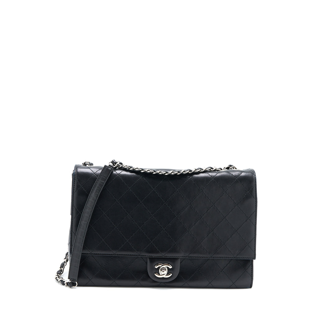 chanel-quilted-flap-bag-lambskin-black-shw