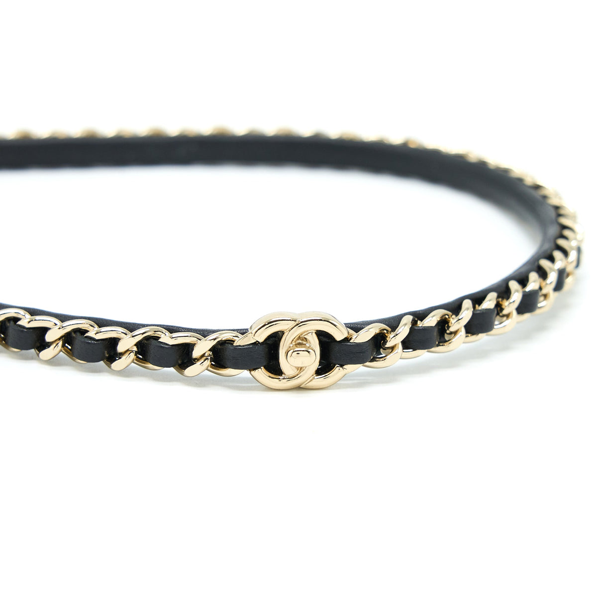 chanel-leather-chain-hair-band-black-light-gold-tone