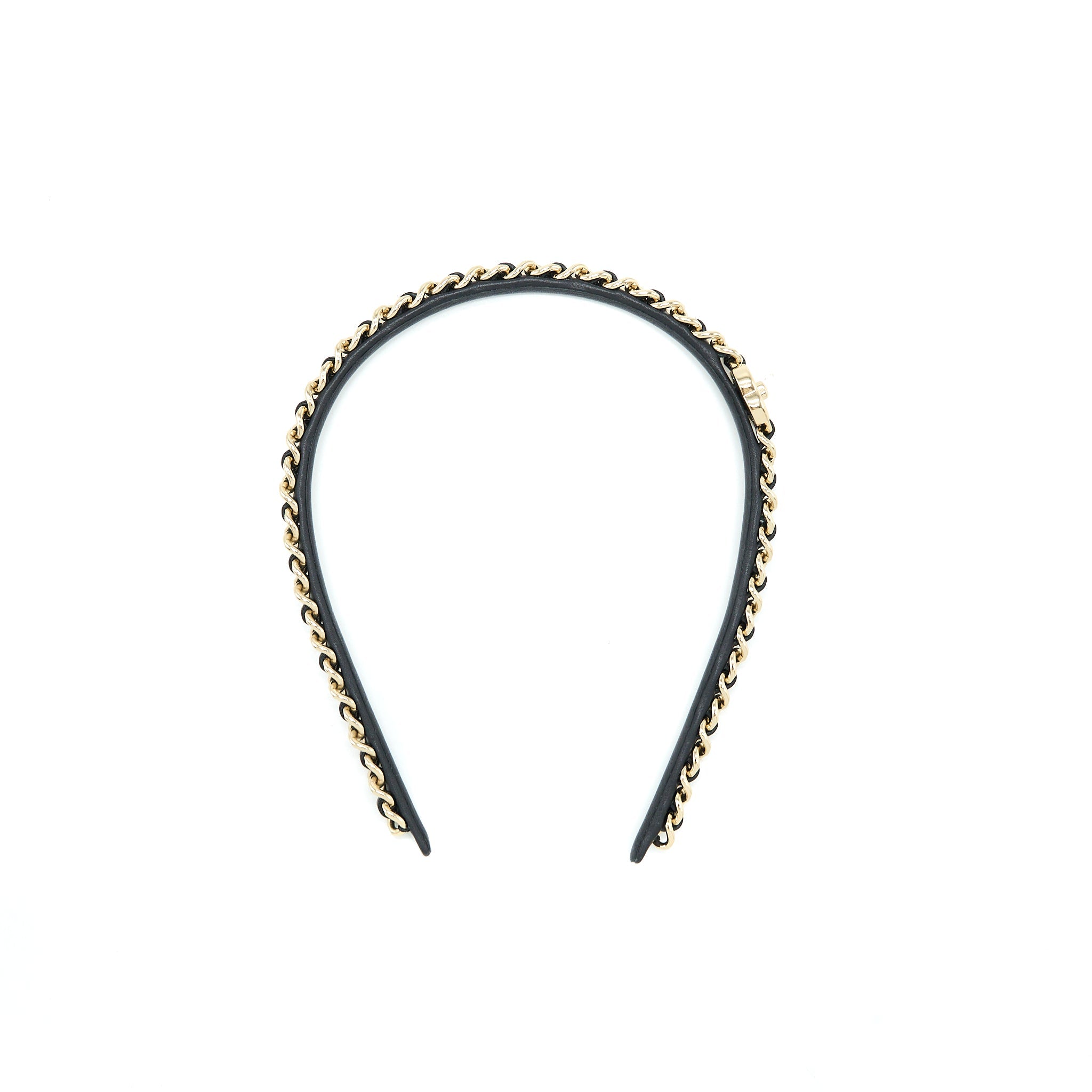chanel-leather-chain-hair-band-black-light-gold-tone