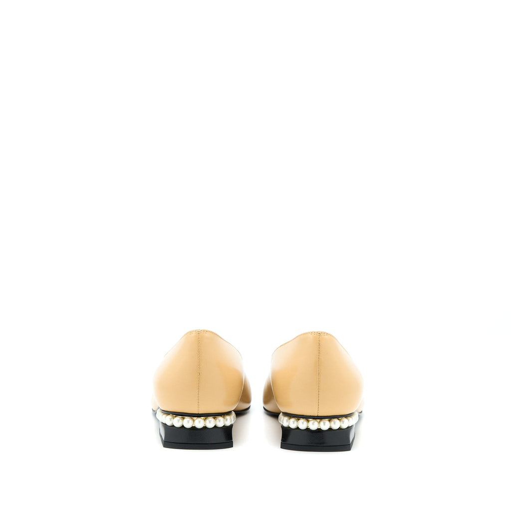 chanel-size-38-cc-logo-with-pearl-flats-beige-black