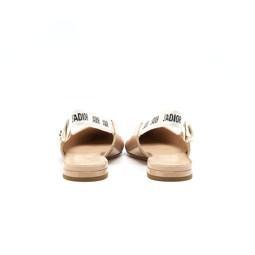 christian-dior-slingback-ballet-flats-patent-leather-beige
