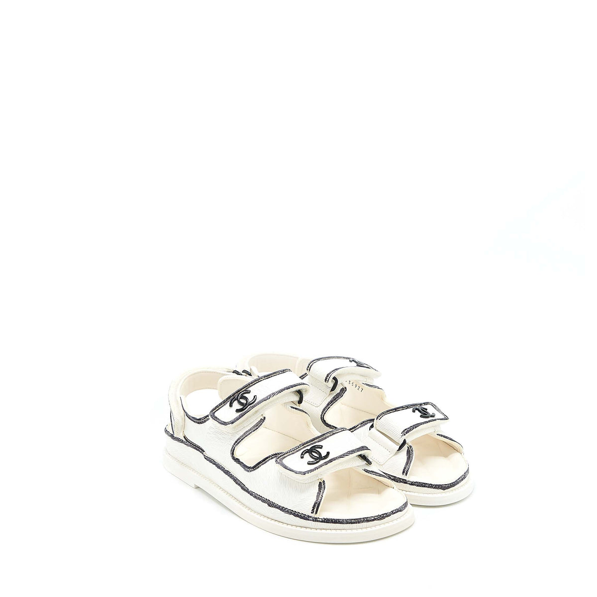 chanel-size-37-dad-sandals-black-white