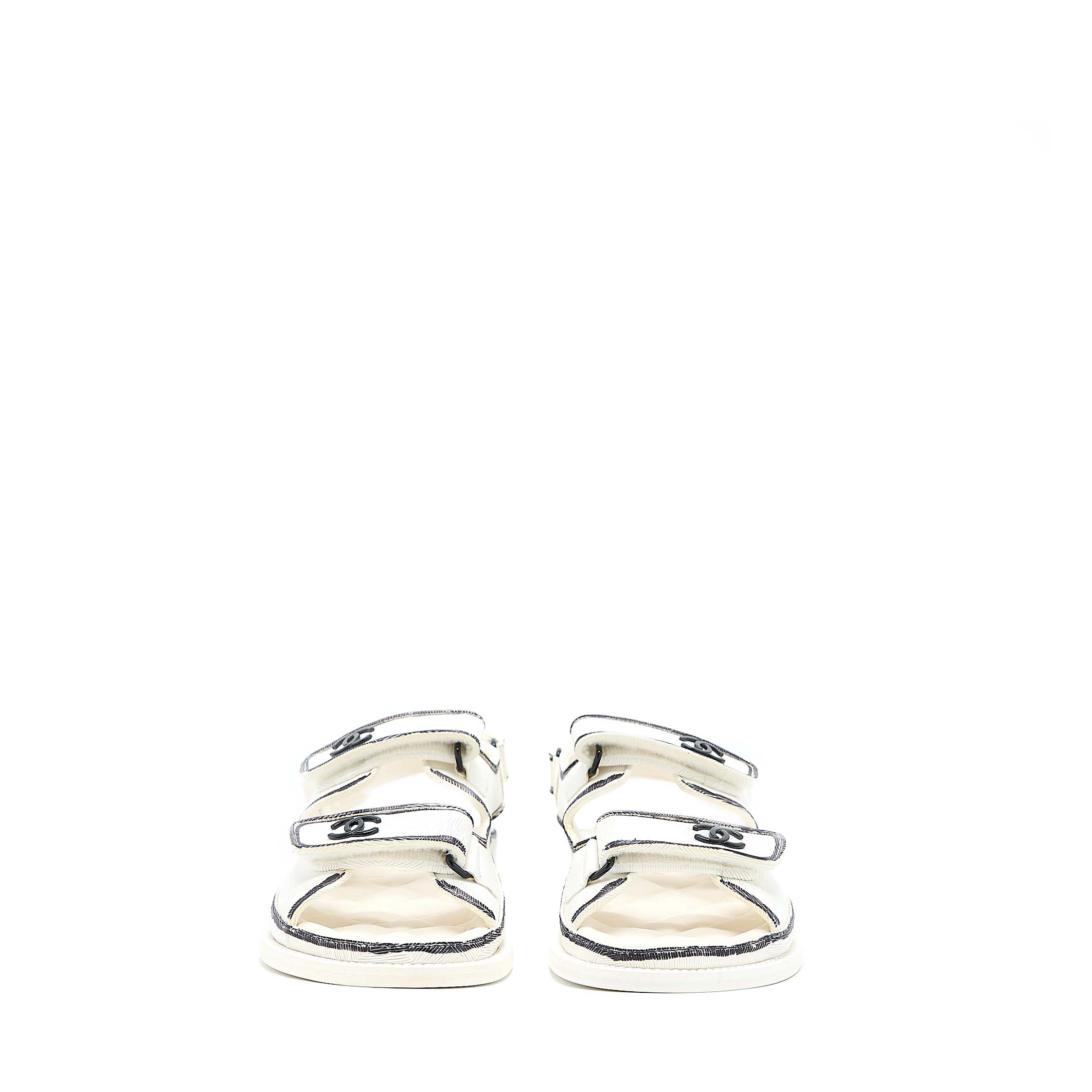 chanel-size-37-dad-sandals-black-white