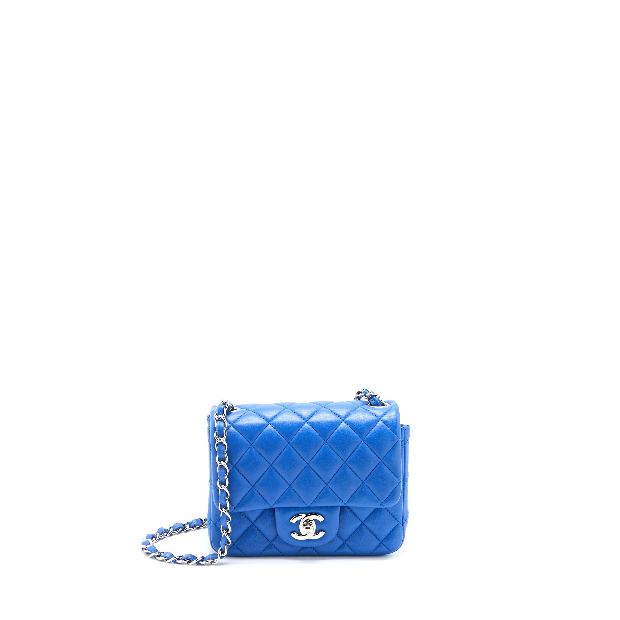 chanel-mini-square-flap-bag-lambskin-blue-shw