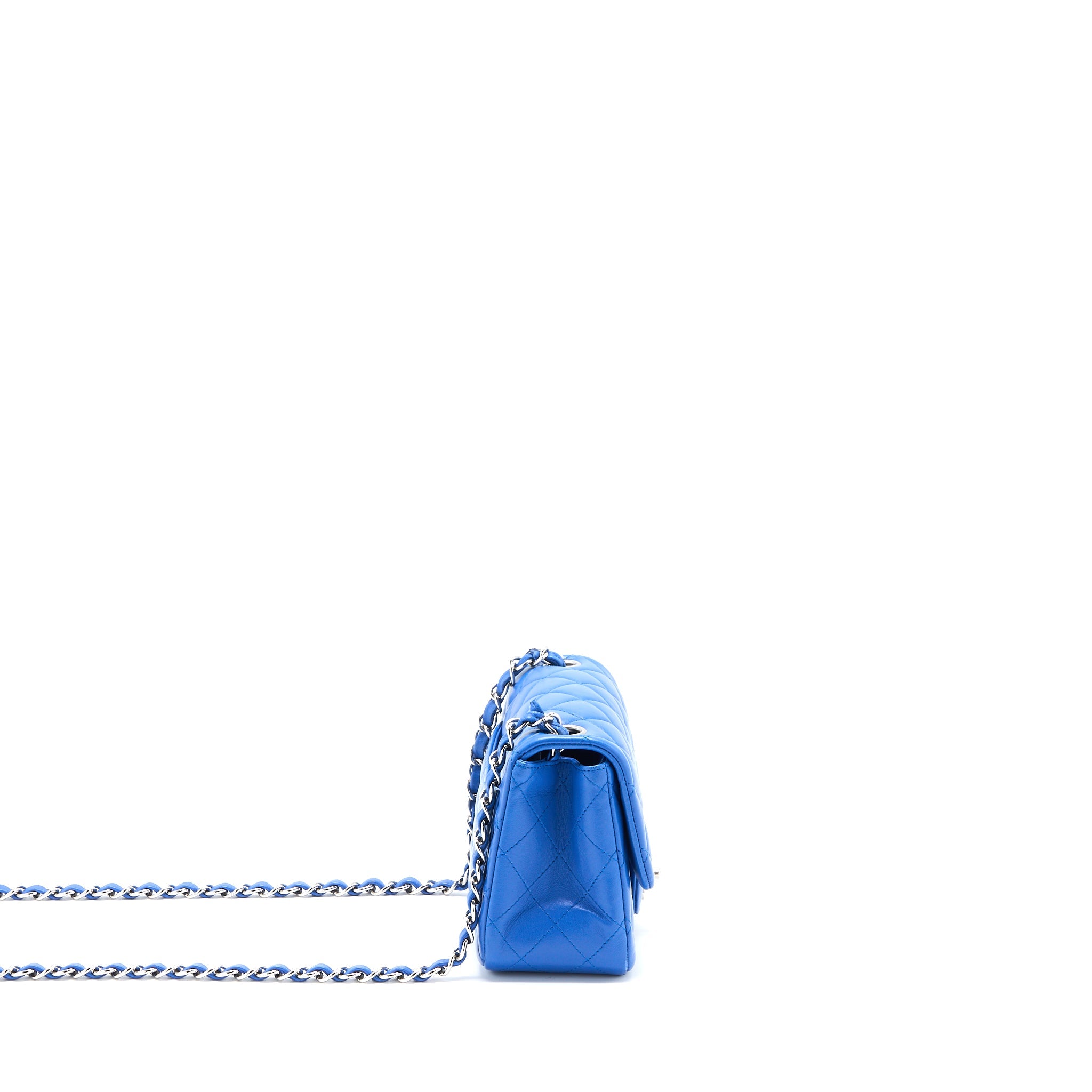 chanel-mini-square-flap-bag-lambskin-blue-shw