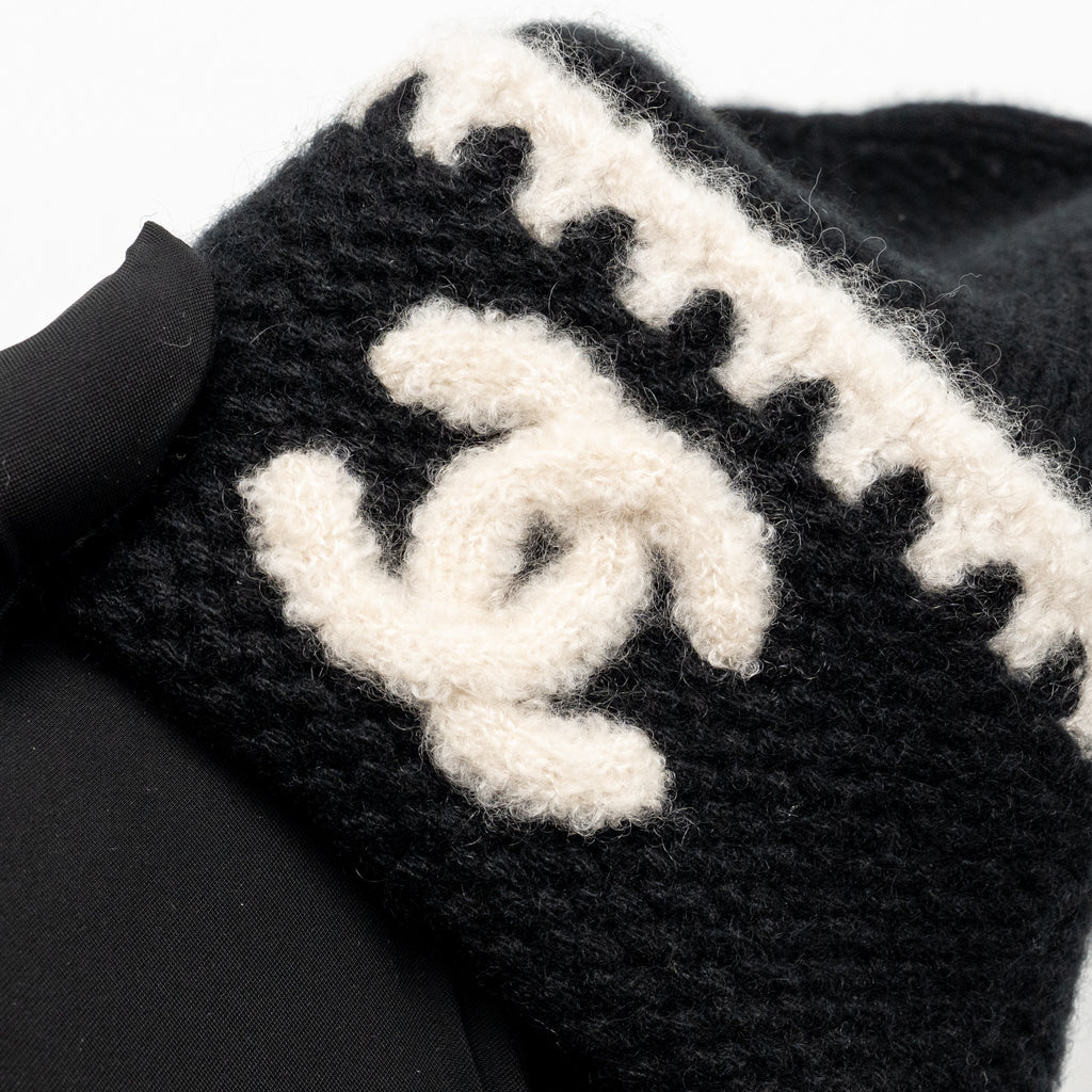 chanel-beanie-hat-black-white