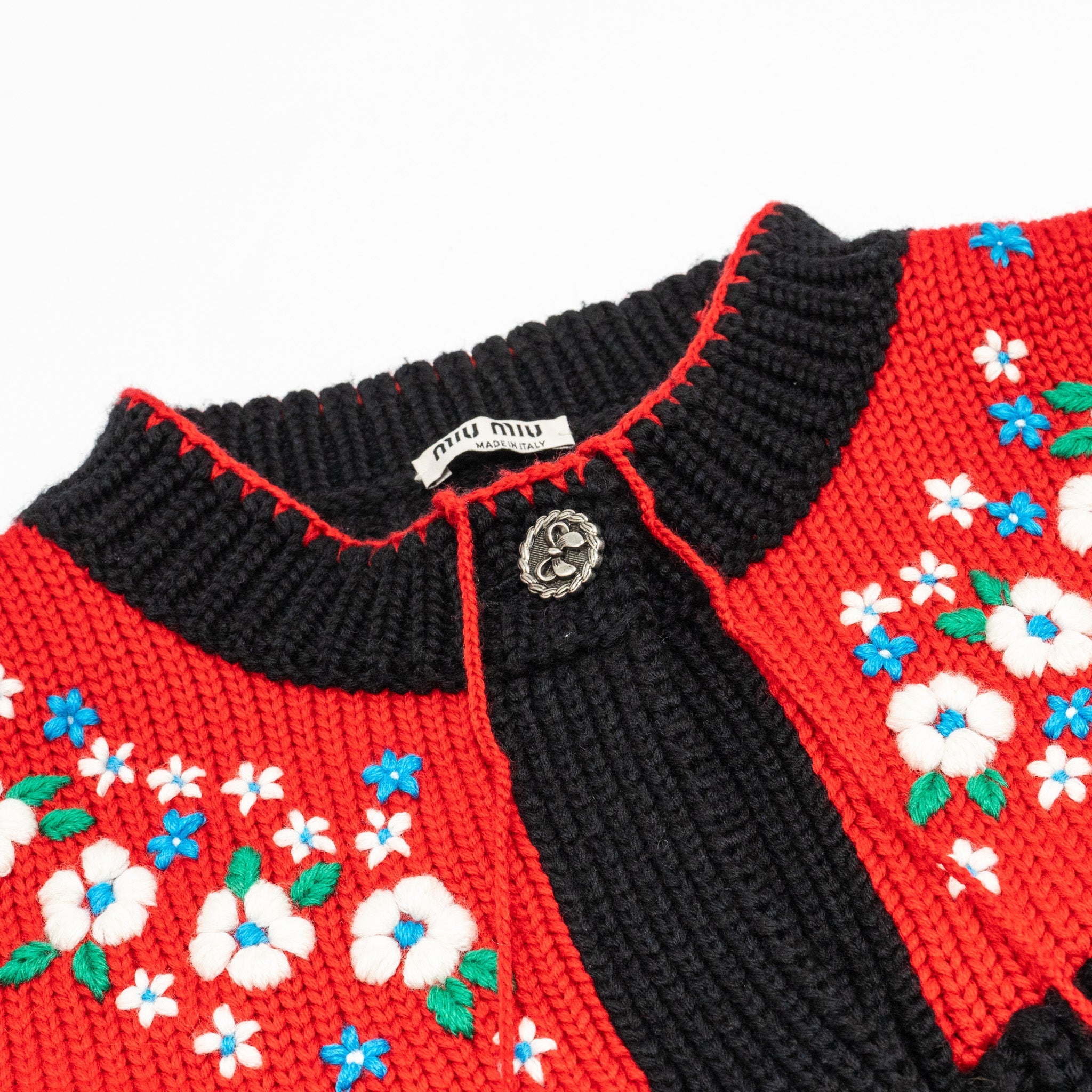 miu-miu-size-38-floral-cardigan-wool-black-red-multicolour