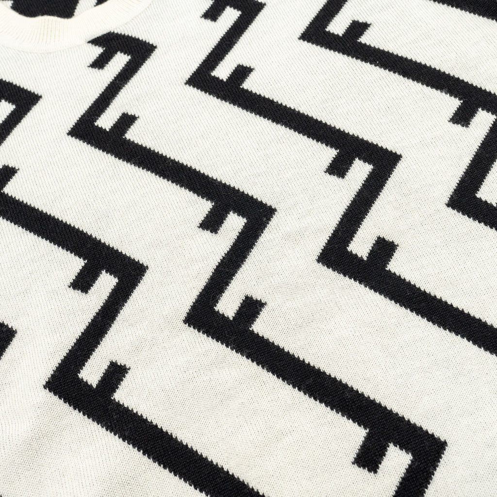 fendi-size-48-geometric-ff-sweater-wool-white-black