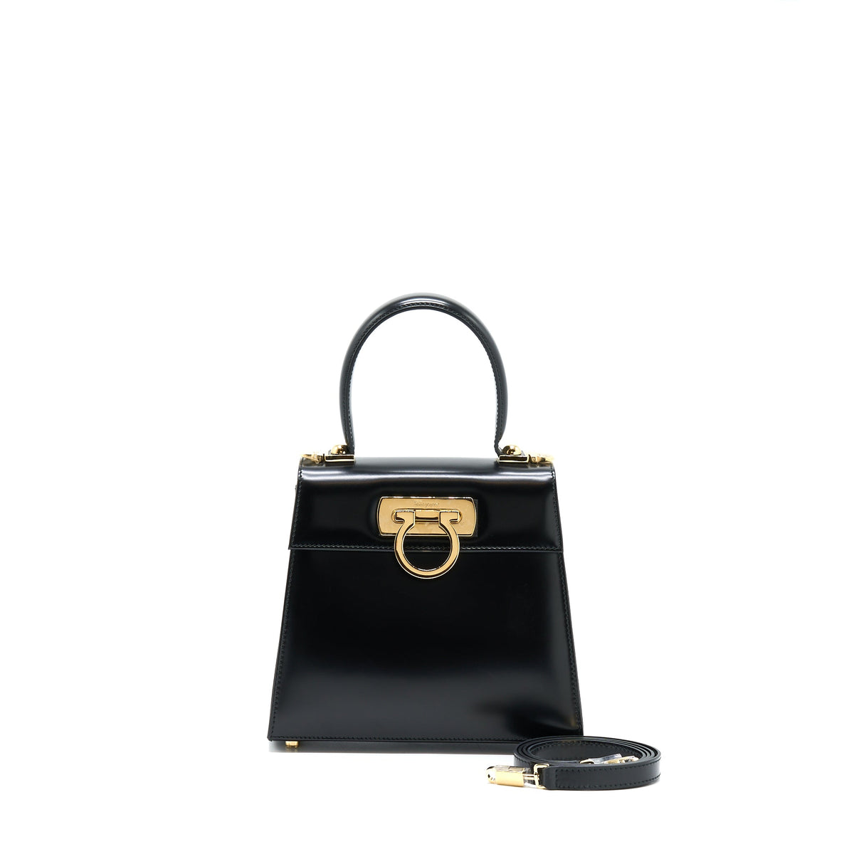 salvatore-ferragamo-gancini-top-handle-bag-calfskin-black-ghw
