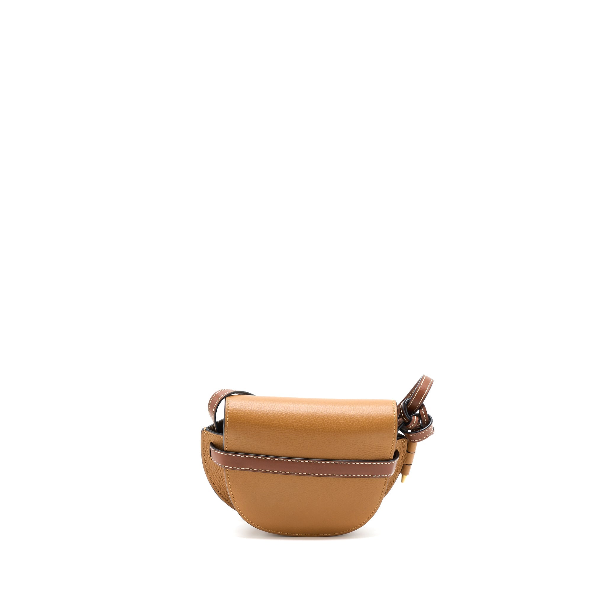 loewe-mini-gate-calfskin-caramel-pecan-ghw