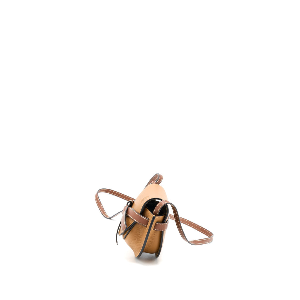 loewe-mini-gate-calfskin-caramel-pecan-ghw