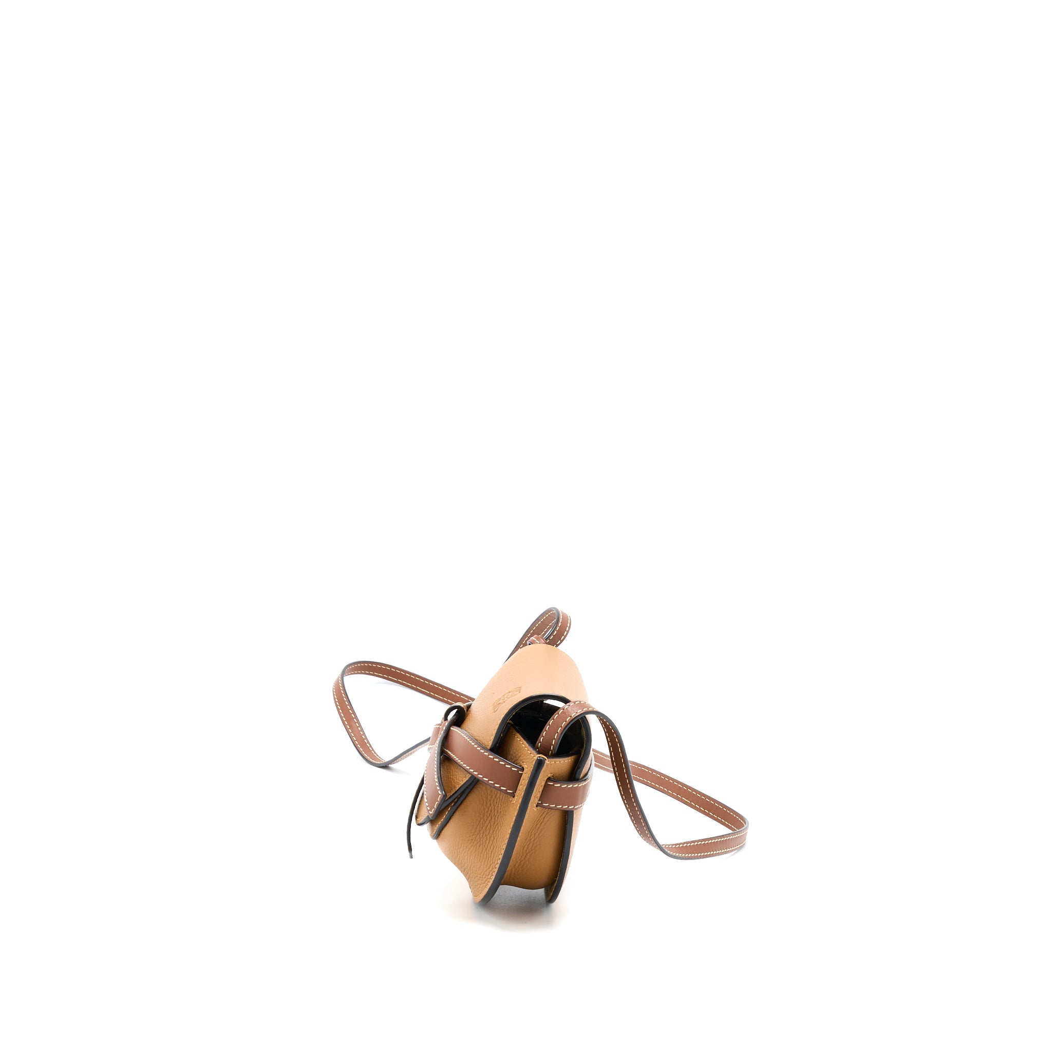 loewe-mini-gate-calfskin-caramel-pecan-ghw