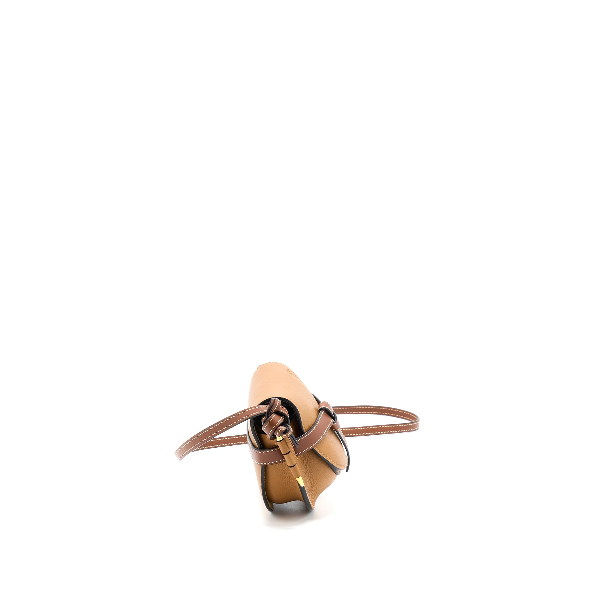 loewe-mini-gate-calfskin-caramel-pecan-ghw