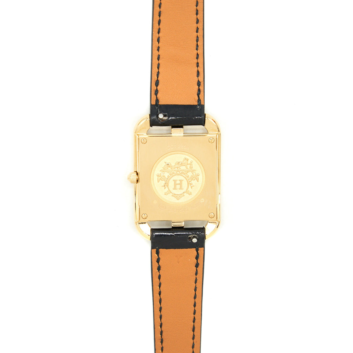 hermes-cap-code-watch-23-23-mm-yellow-gold-watch-dimond-set-white-natural-mother-of-pearl-dial