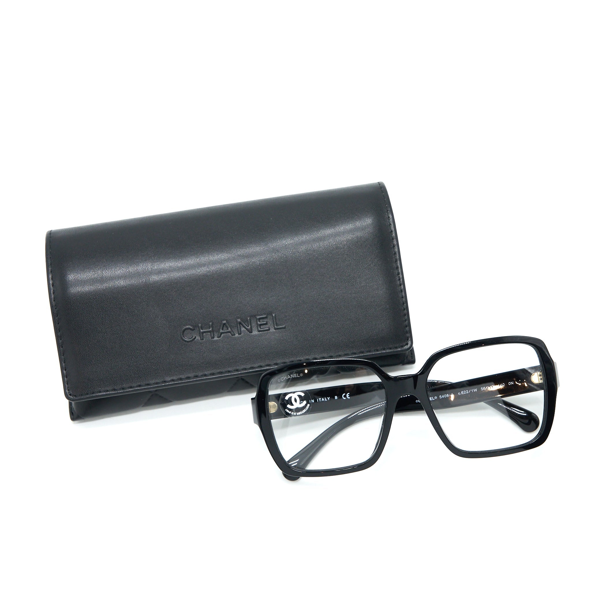 chanel-square-glasses-frame-with-letter-black-gold-tone