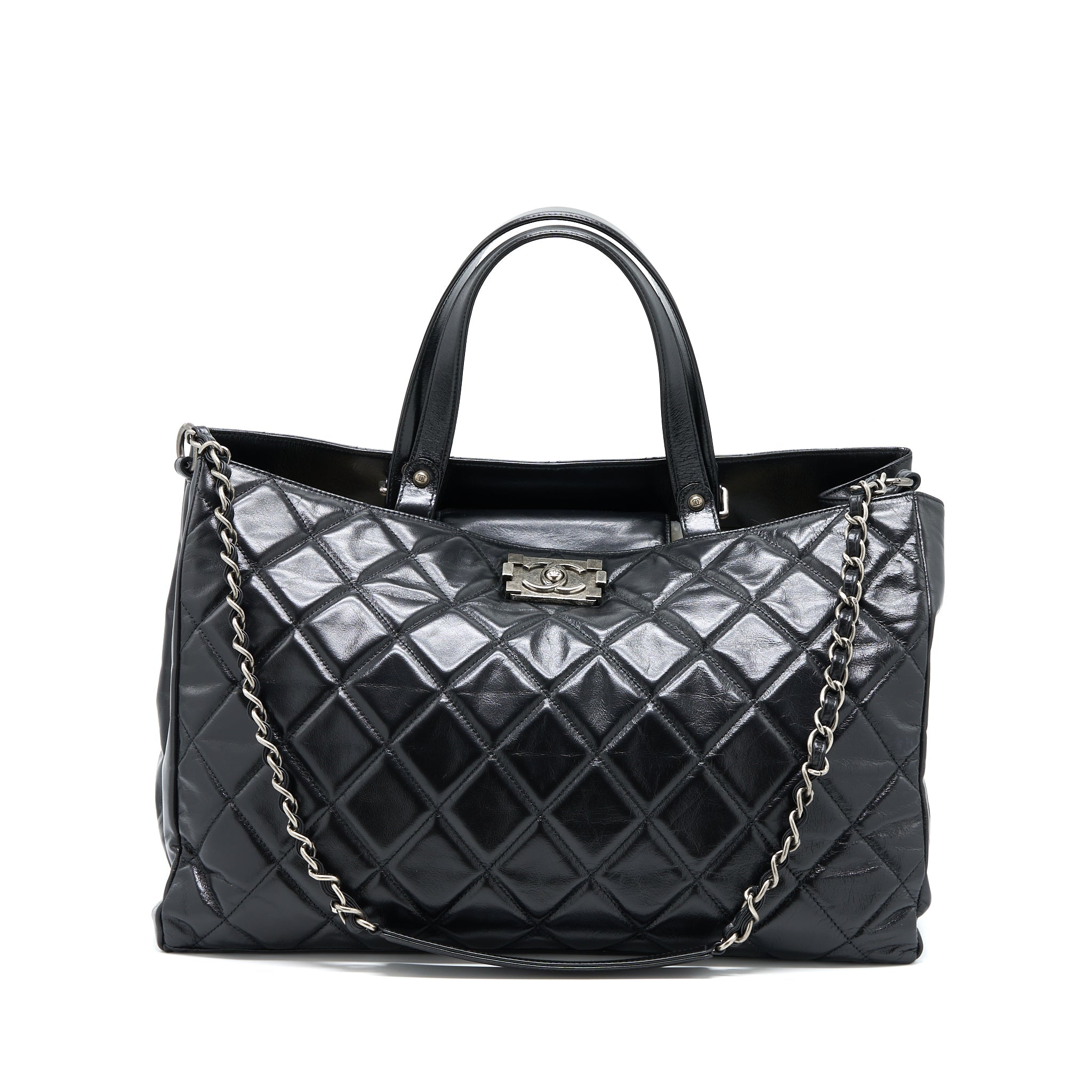 chanel-large-tote-bag-calfskin-black-ruthenium-hardware