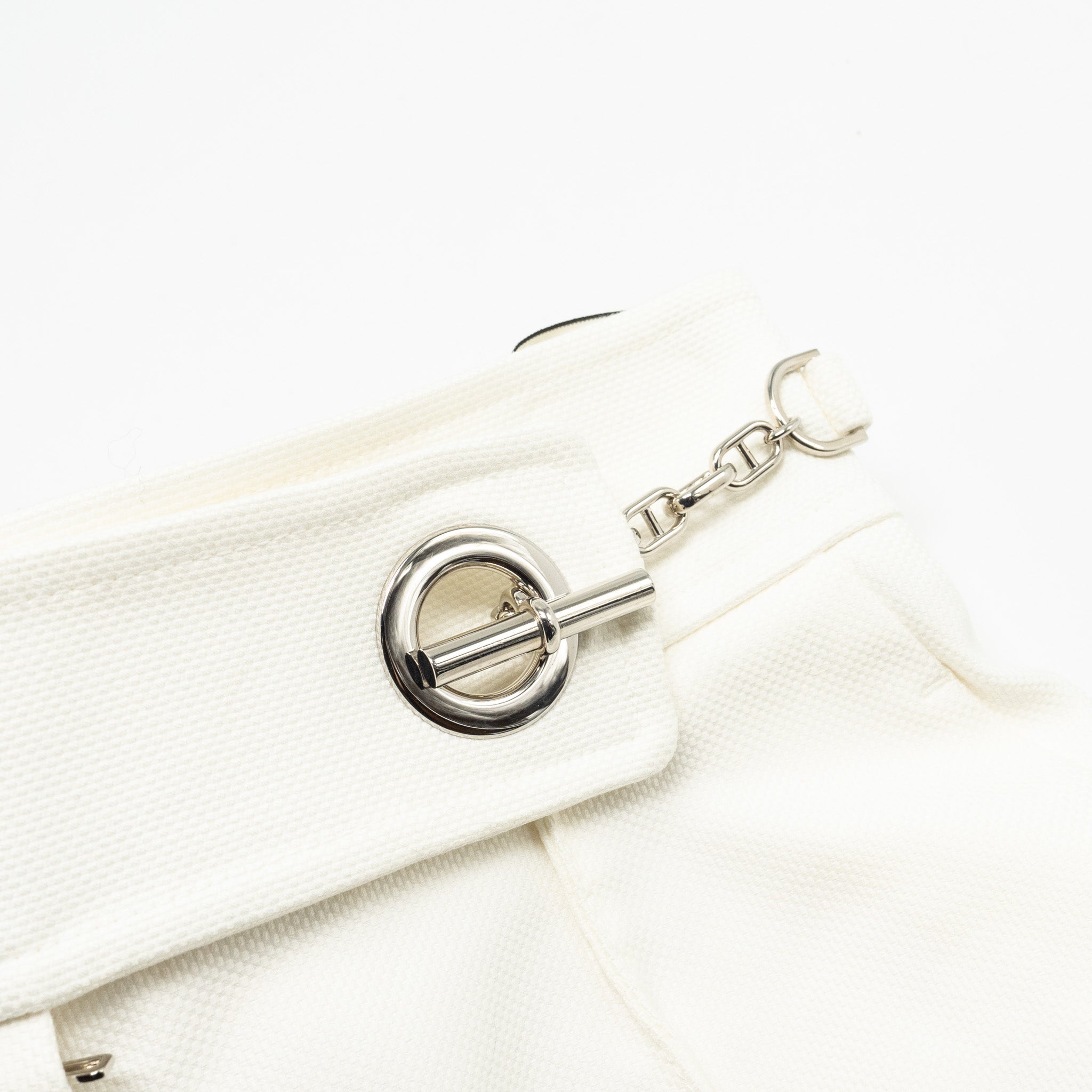 hermes-size-36-detail-chaine-d-ancre-short-cotton-blanc
