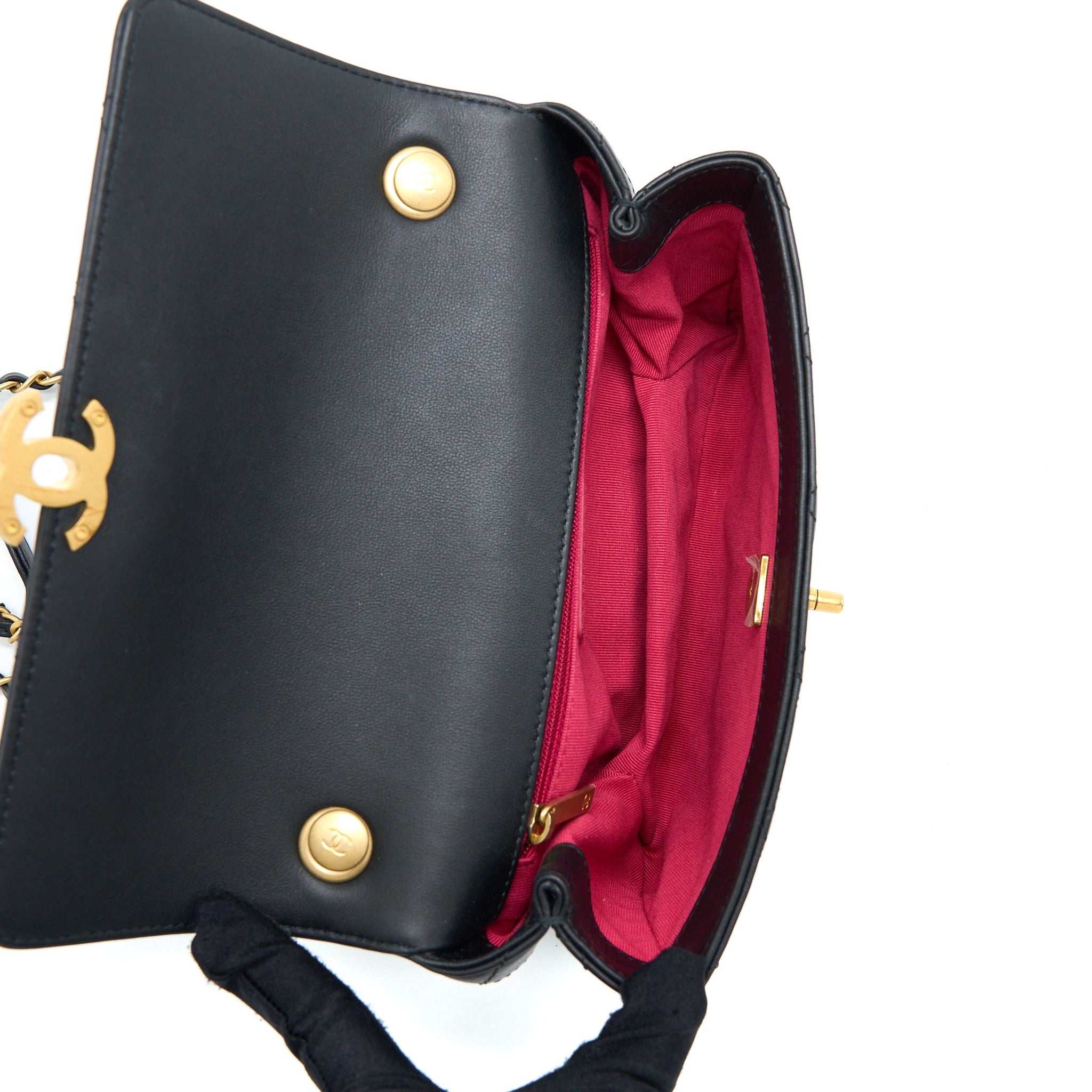 chanel-handle-flap-bag-leather-chain-calfskin-black-brushed-ghw-microchip