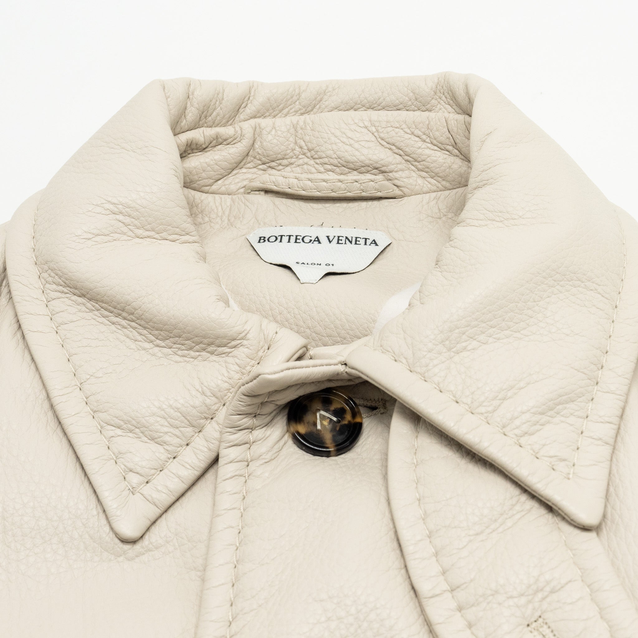 bottega-veneta-size-44-long-coat-genuine-leather-cotton-white