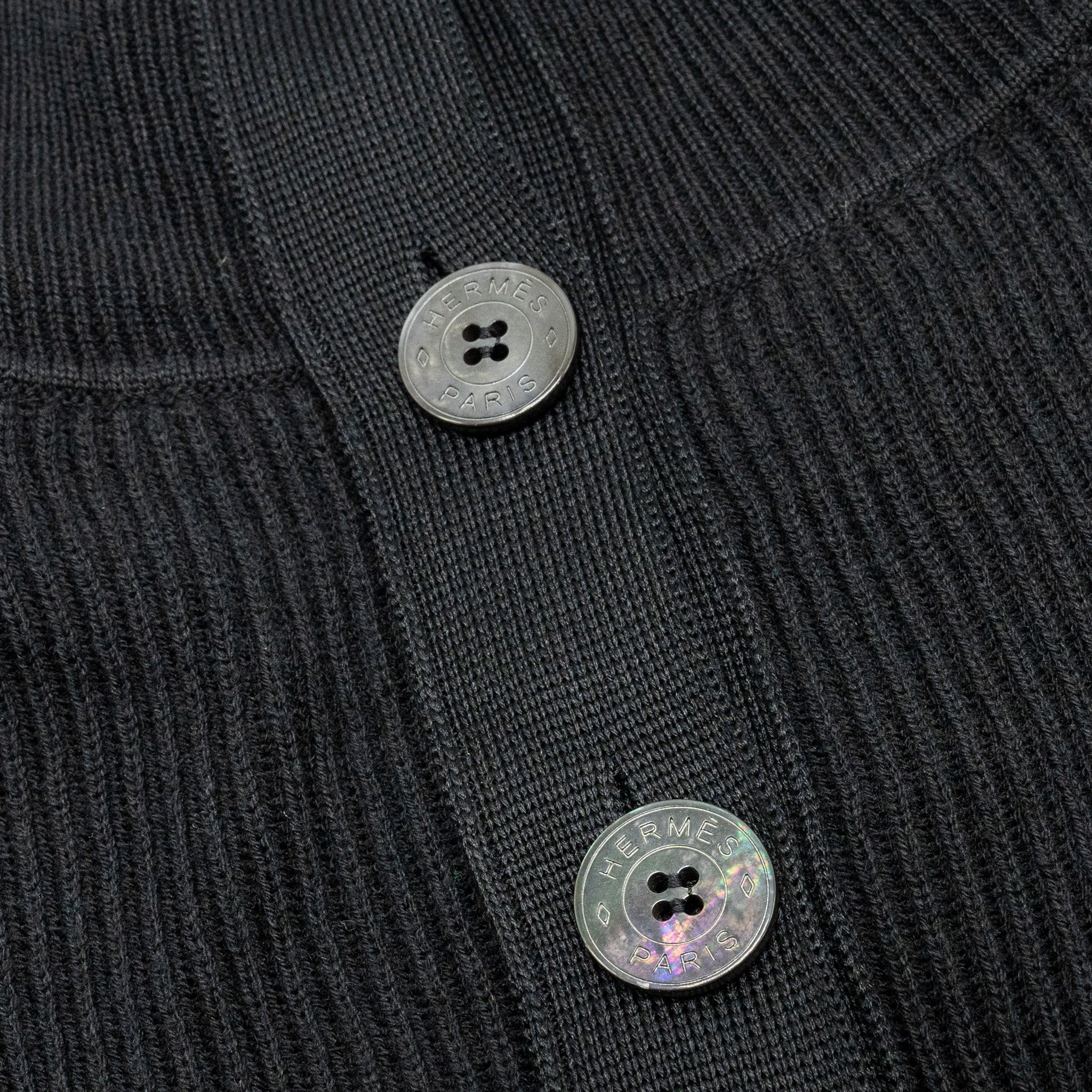 hermes-size-34-button-robe-dress-cotton-virgin-wool-black