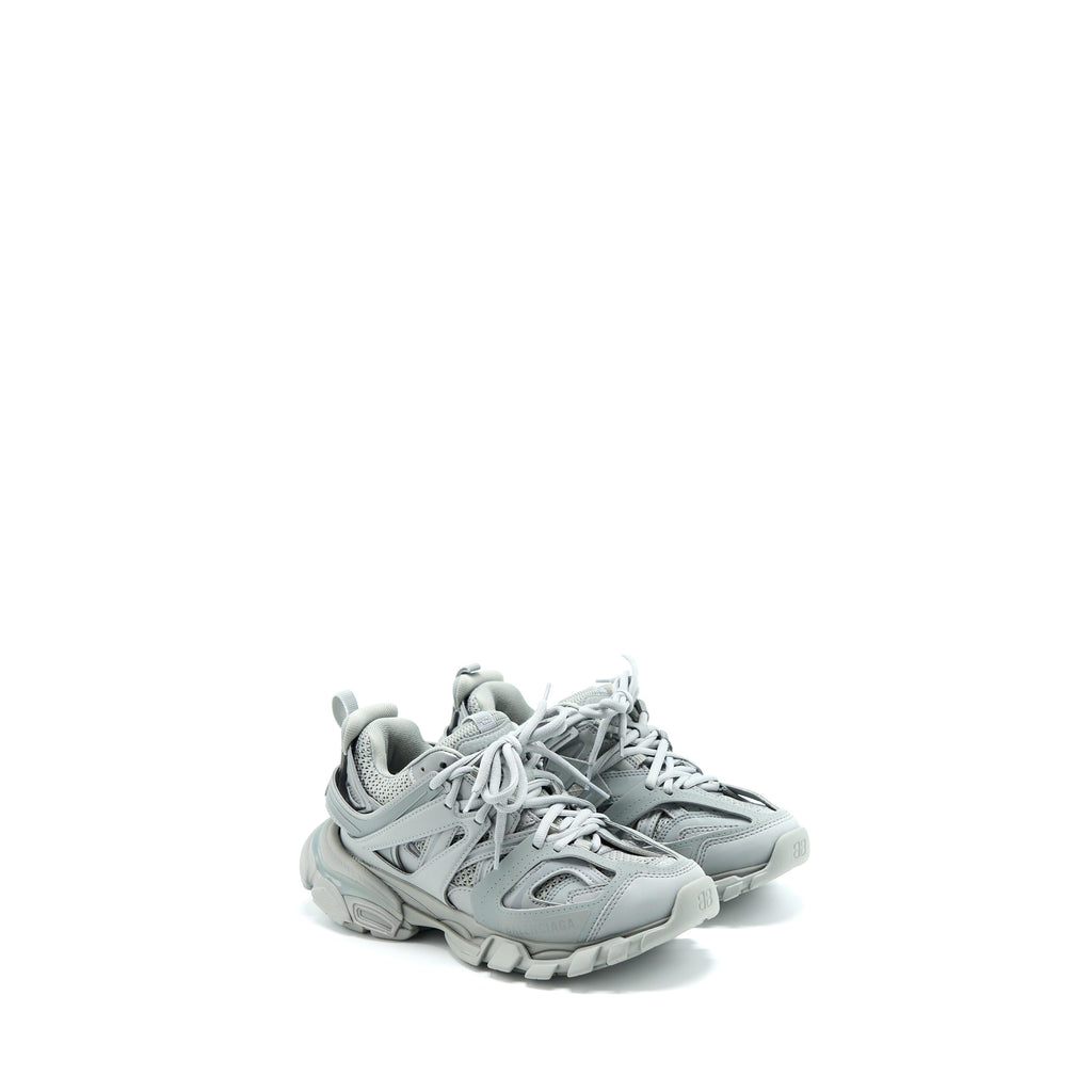 balenciaga-size-37-track-sneakers-mesh-nylon-grey