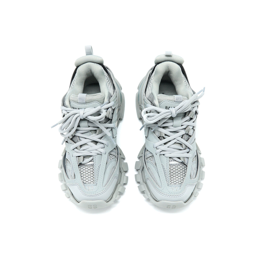 balenciaga-size-37-track-sneakers-mesh-nylon-grey