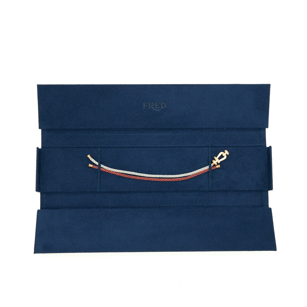 fred-force-10-bracelet-18k-pink-gold-with-diamonds-with-light-grey-and-dark-pink-cable