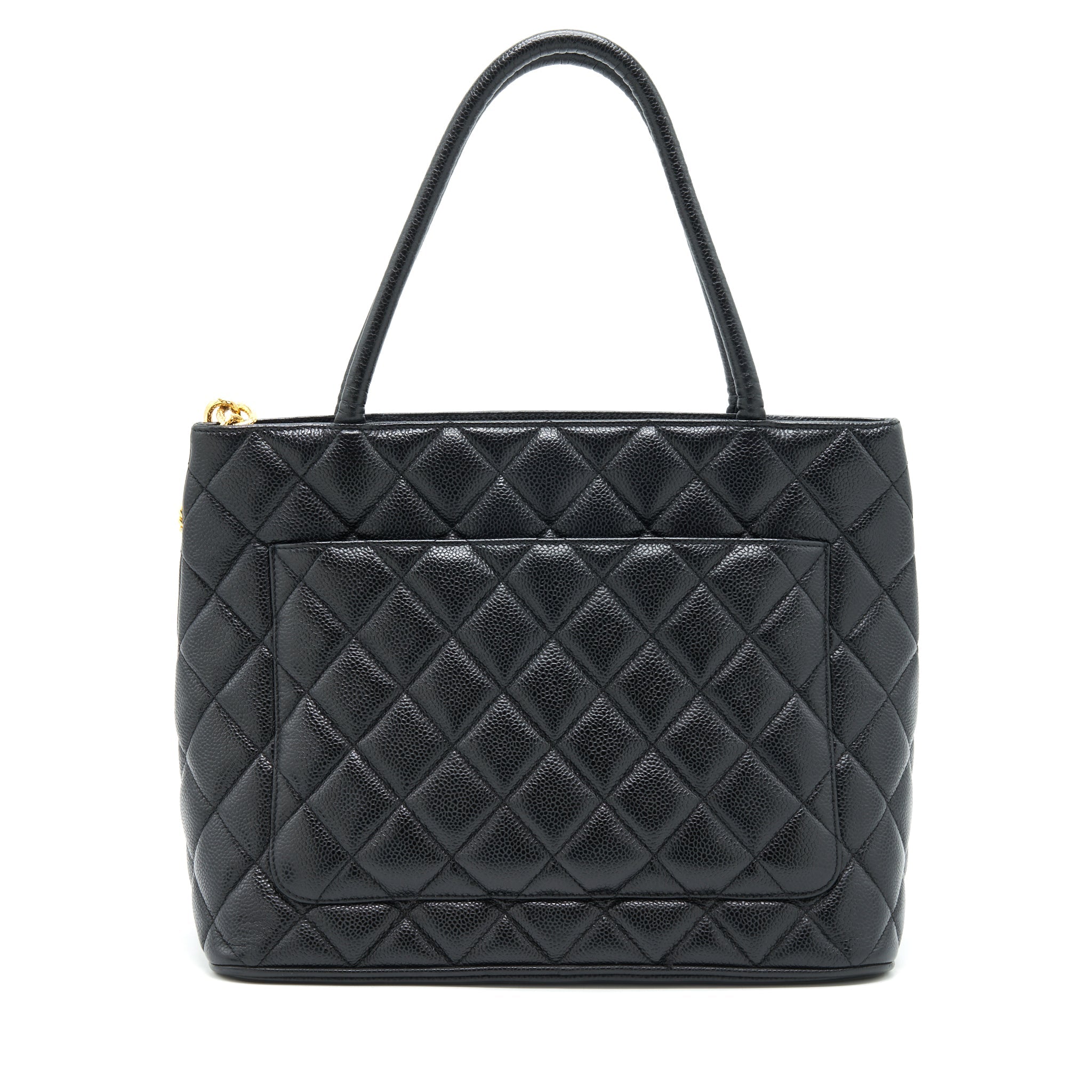 chanel-vintage-medallion-tote-bag-caviar-black-ghw