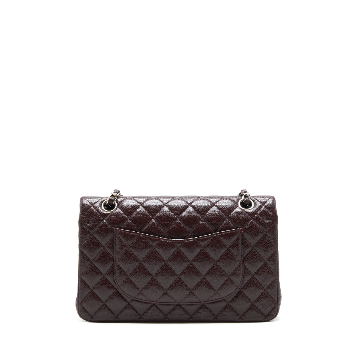 chanel-medium-classic-double-flap-bag-caviar-burgundy-shw