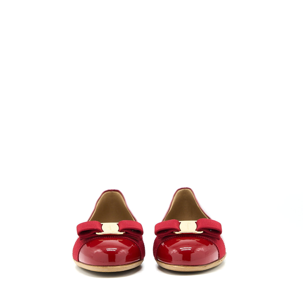 ferragamo-size-7-5c-varuna-ballet-flats-red