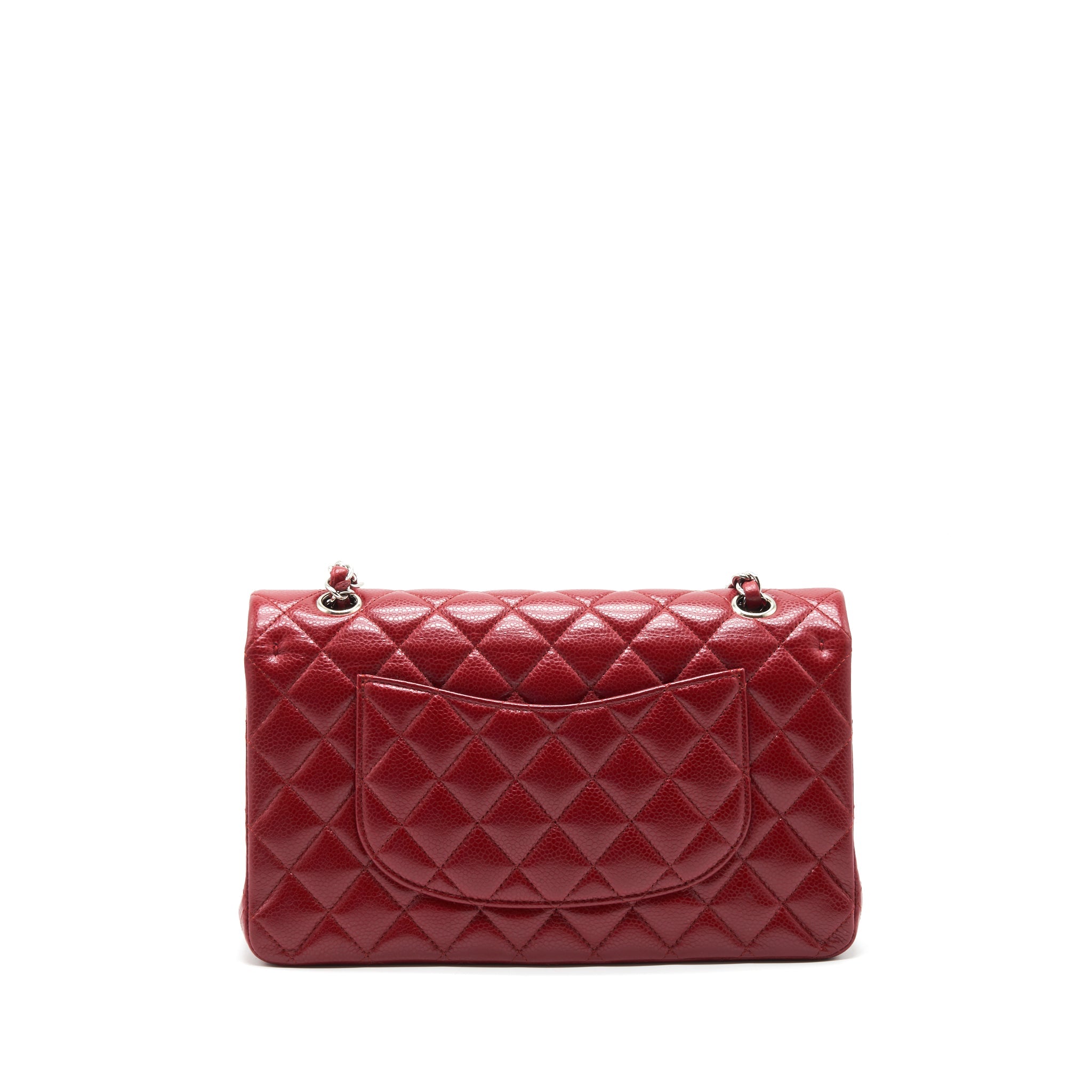 chanel-medium-classic-double-flap-bag-caviar-red-shw