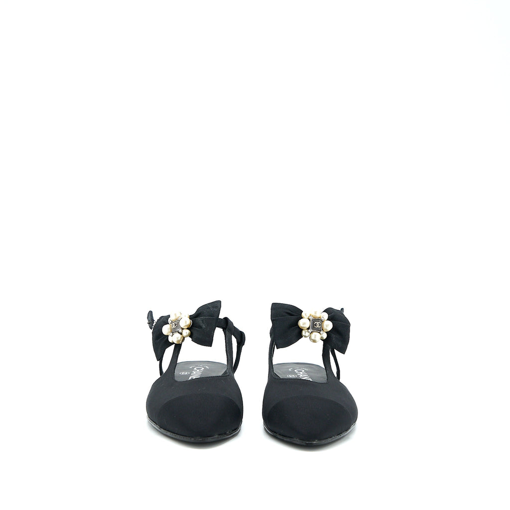 chanel-size-39-sling-back-with-ribbon-design-black
