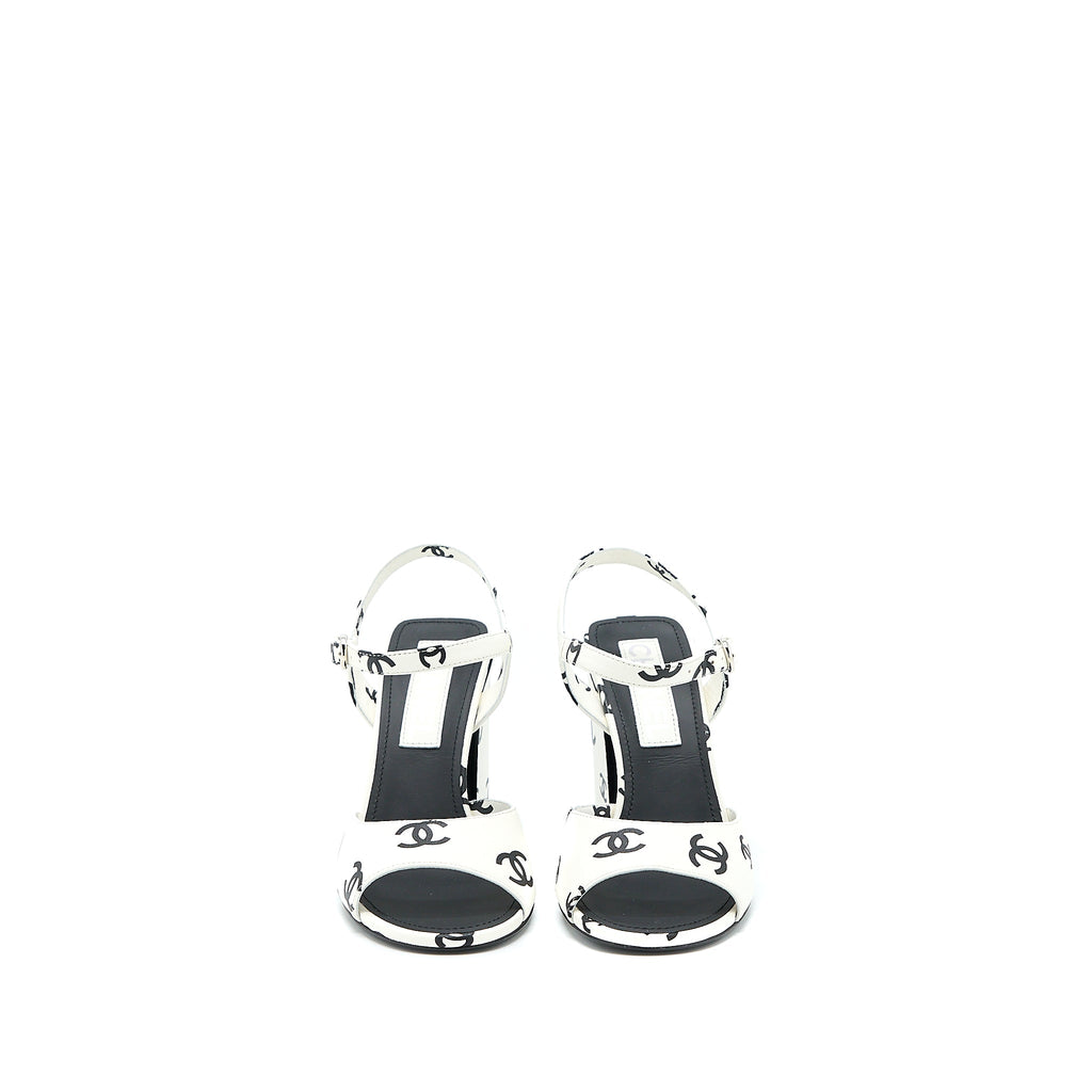 chanel-size-37-cc-logo-leather-sandal-black-white-shw