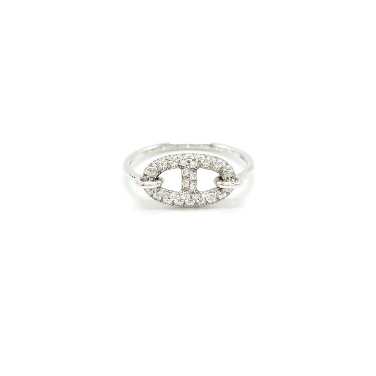 HERMES RONDE RING WHITE GOLD WITH DIAMONDS