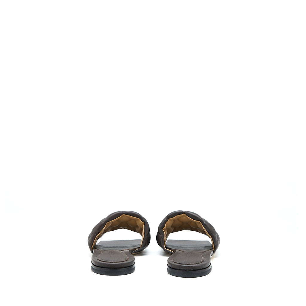 bottega-veneta-size-36-5-padded-sandals-leather-dark-brown