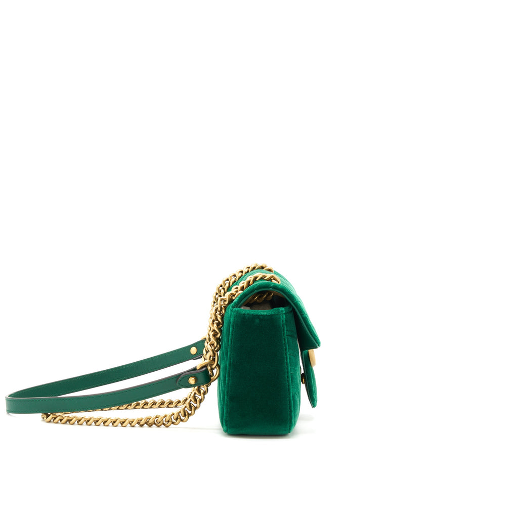 gucci-mini-marmont-bag-velvet-green-ghw