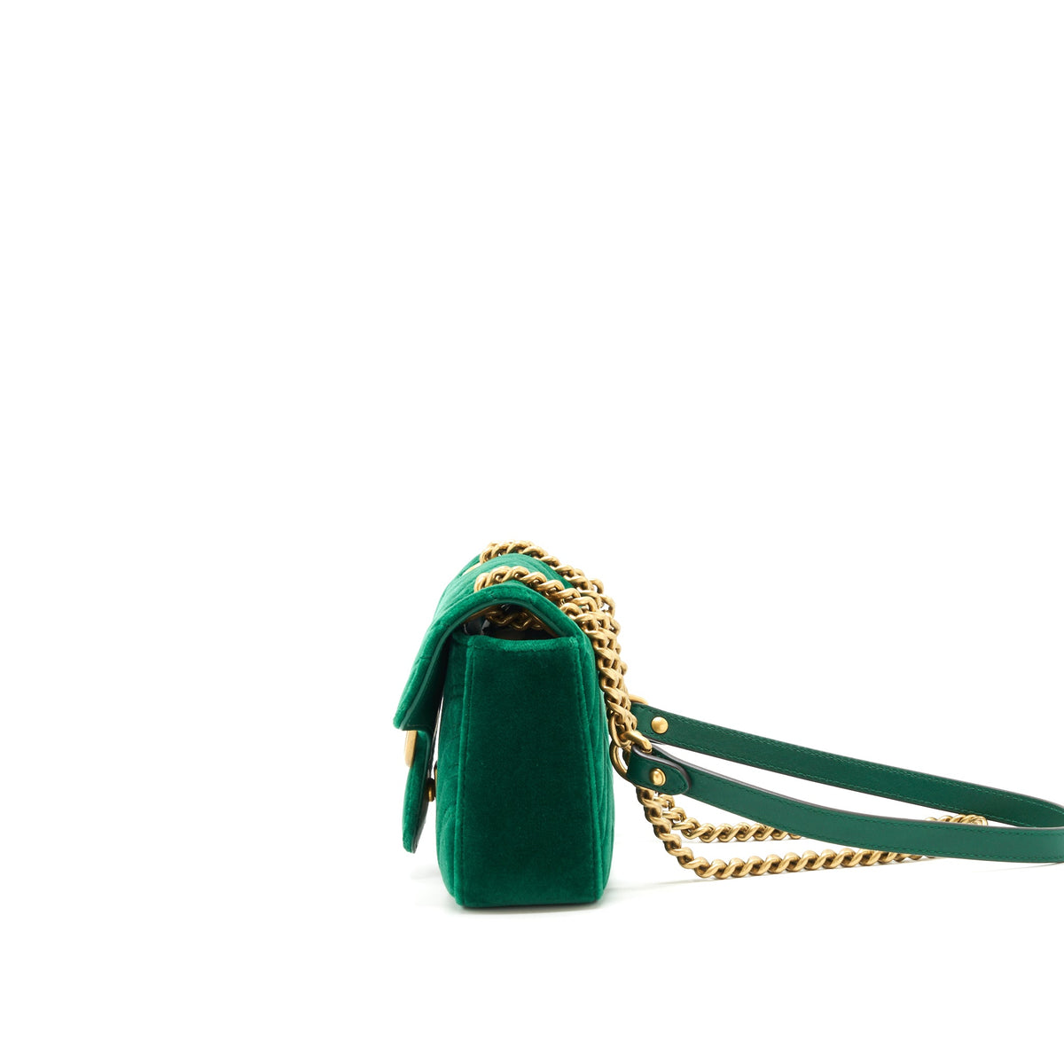 gucci-mini-marmont-bag-velvet-green-ghw