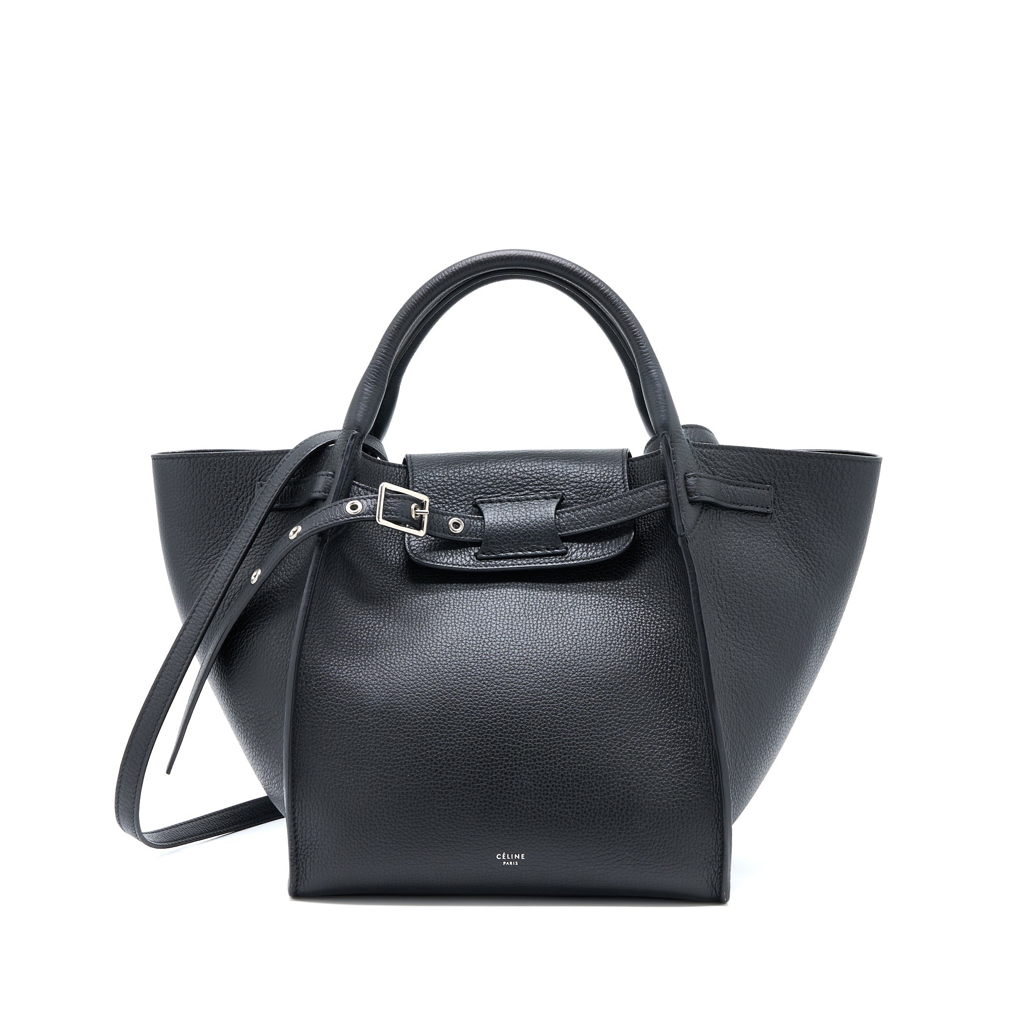celine-big-bag-leather-black-shw