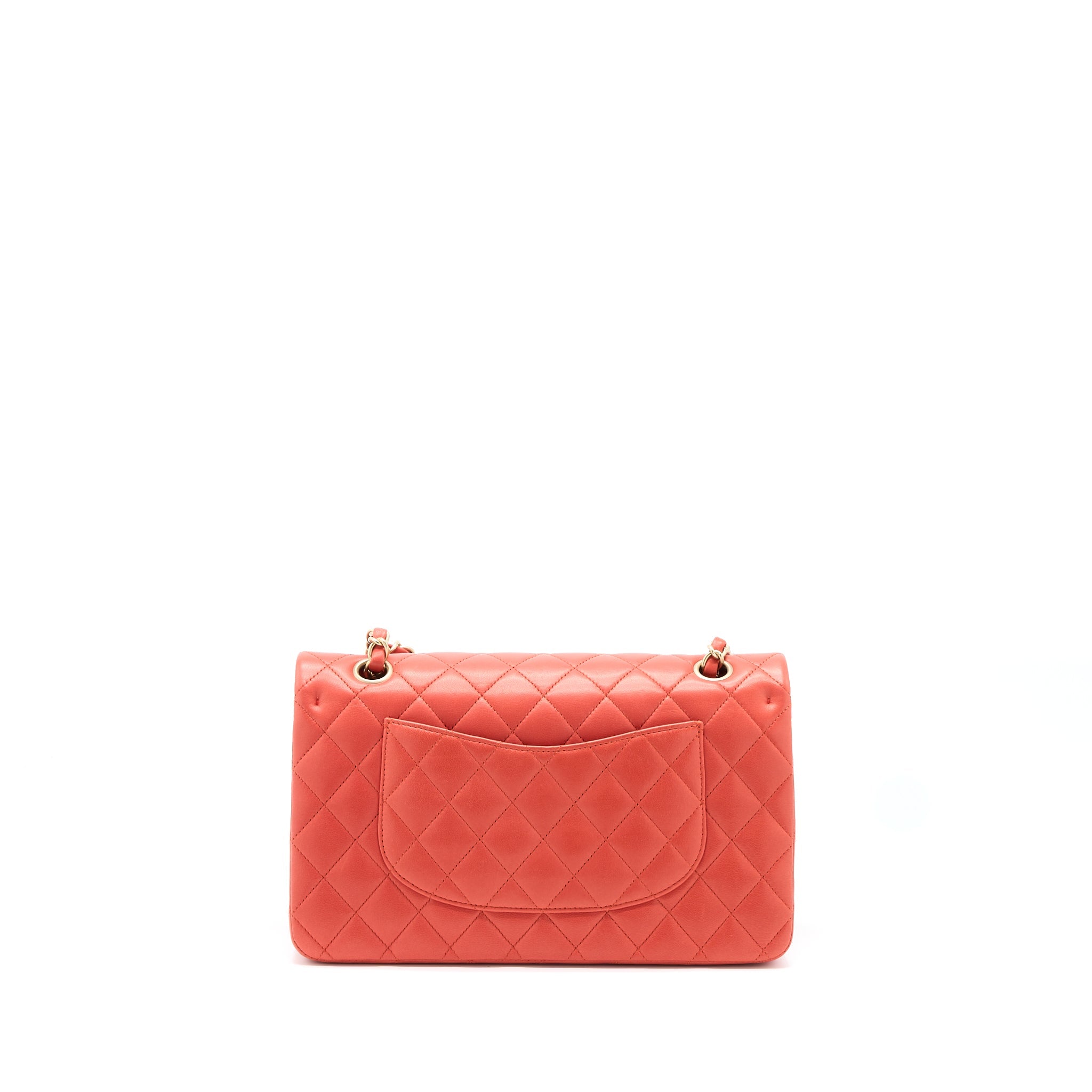 chanel-medium-classic-double-flap-bag-lambskin-coral-brushed-ghw