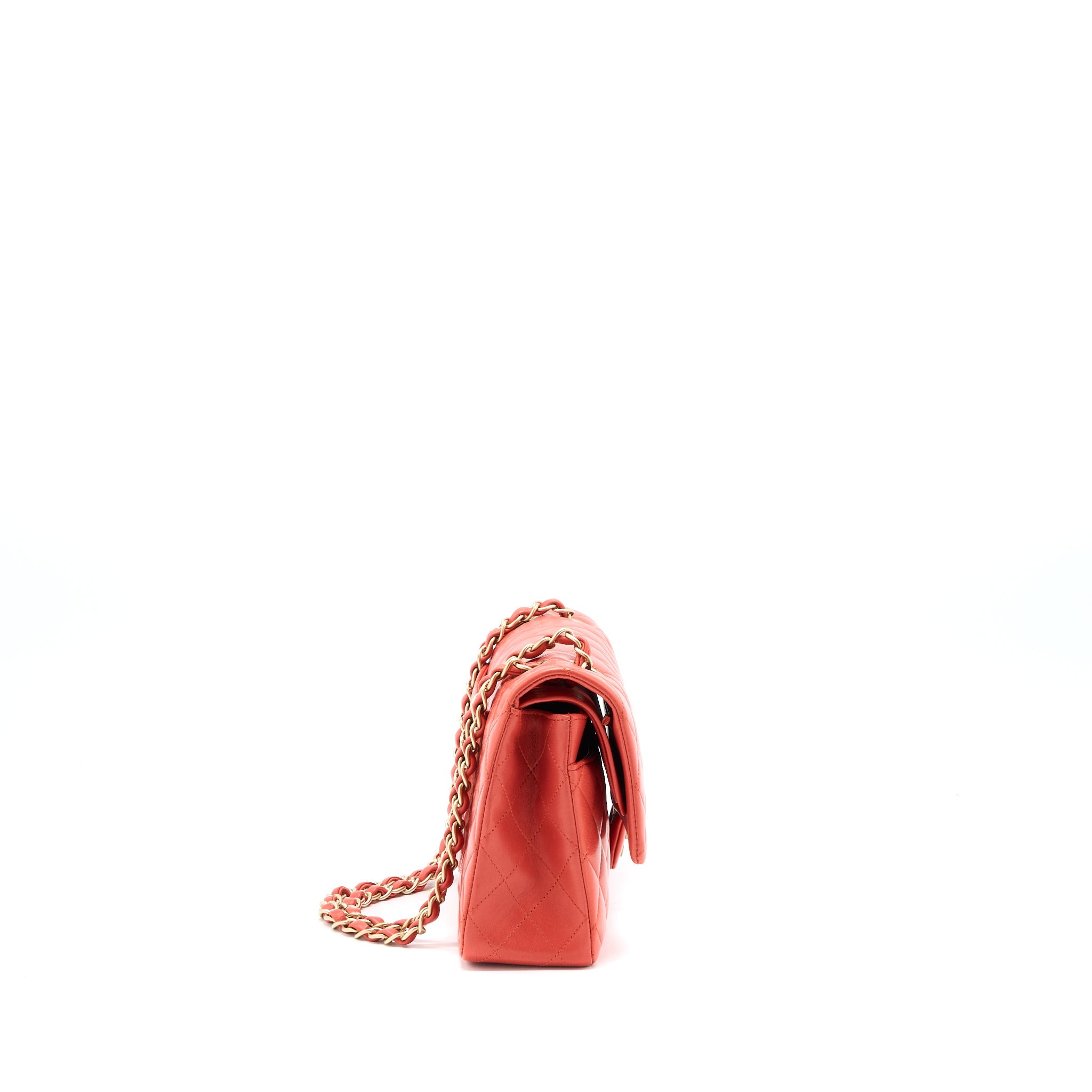 chanel-medium-classic-double-flap-bag-lambskin-coral-brushed-ghw