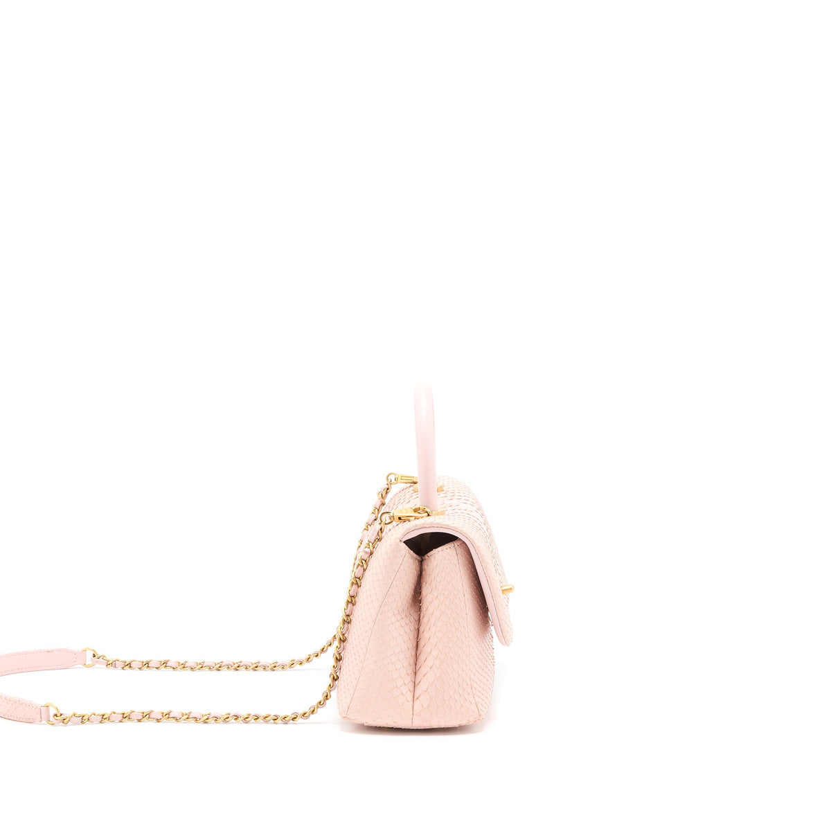 chanel-small-coco-handle-python-leather-light-pink-brushed-ghw