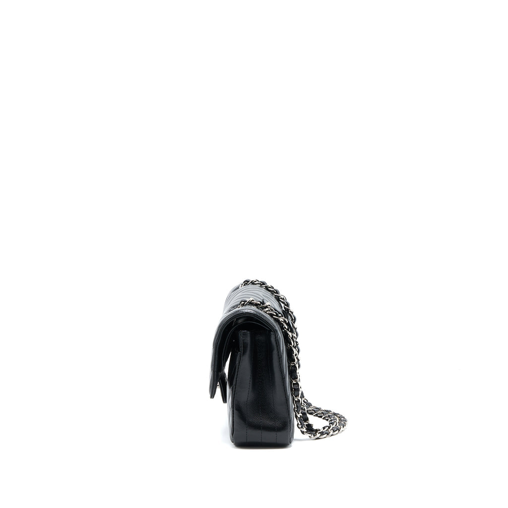 chanel-medium-classic-double-flap-bag-chevron-caviar-black-shw