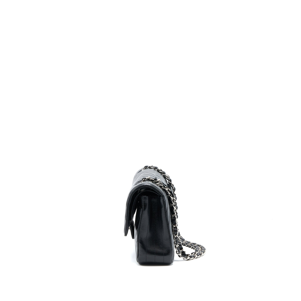 chanel-medium-classic-double-flap-bag-chevron-caviar-black-shw