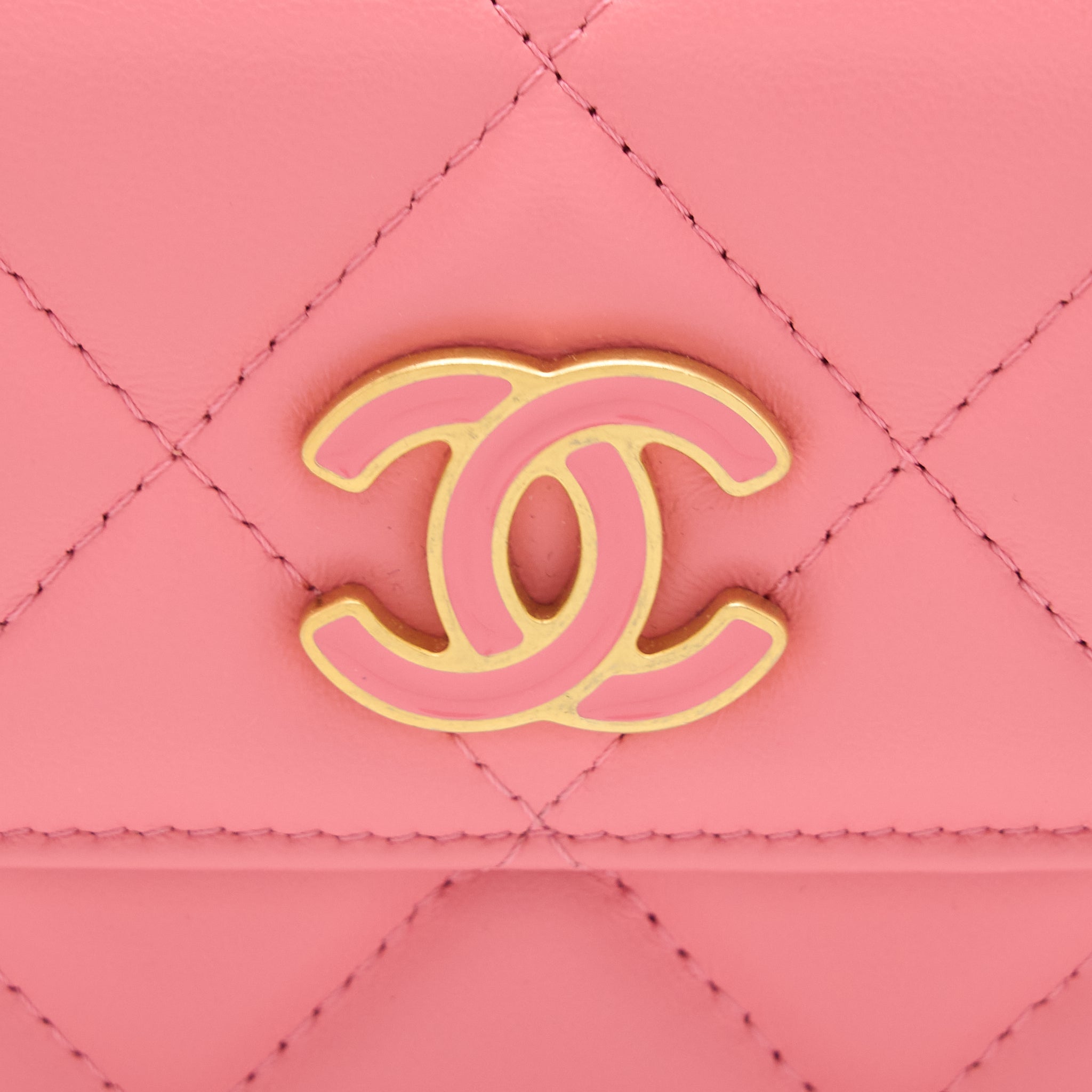 chanel-mini-flap-waist-bag-enamel-logo-lambskin-pink-ghw
