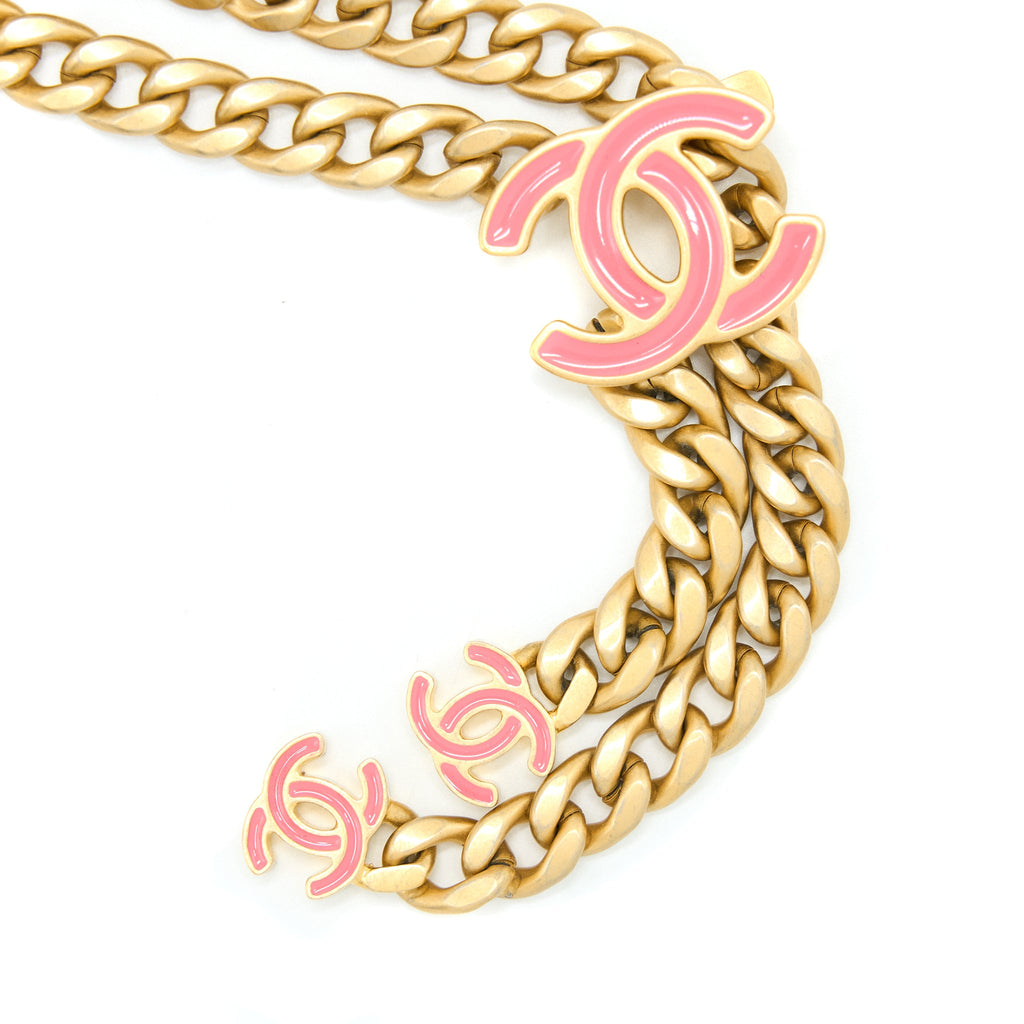 chanel-mini-flap-waist-bag-enamel-logo-lambskin-pink-ghw