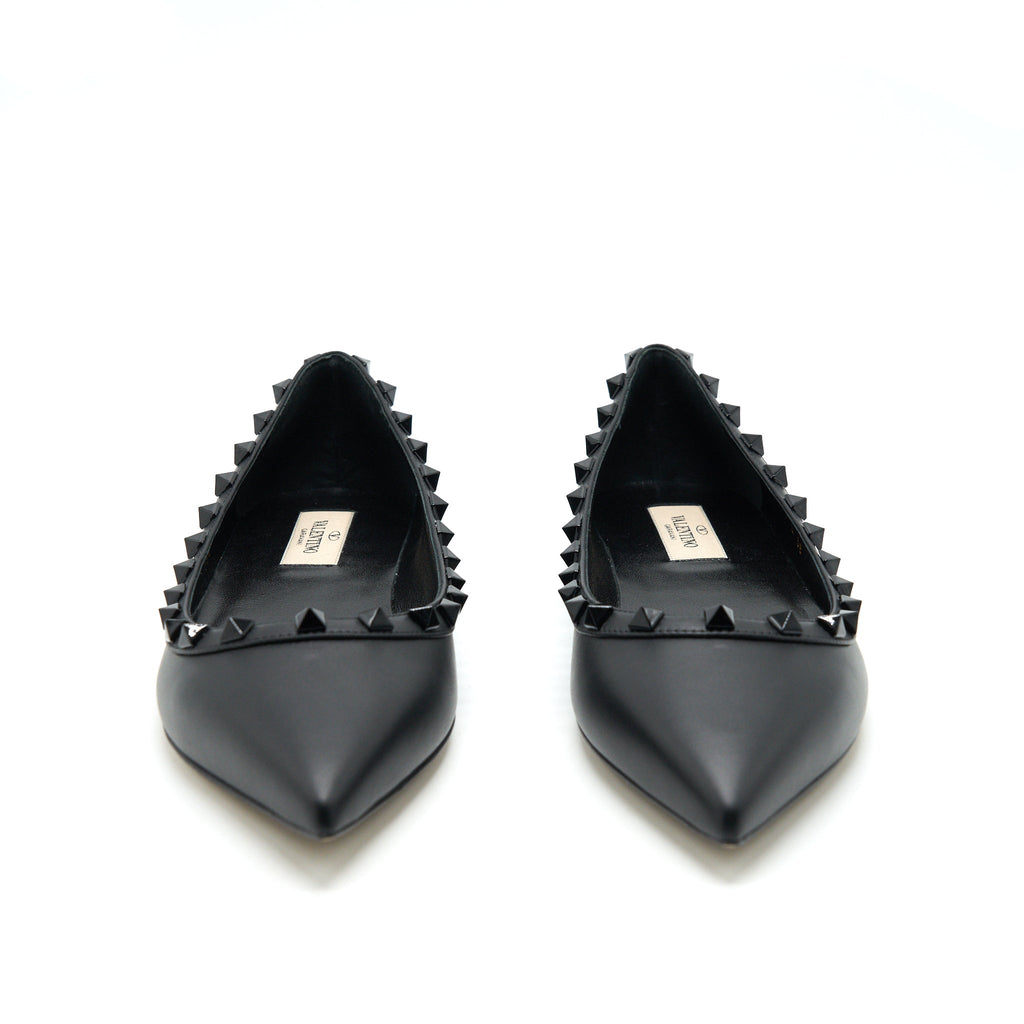 valentine-size-38-garavani-rockstud-flat-shoes-black